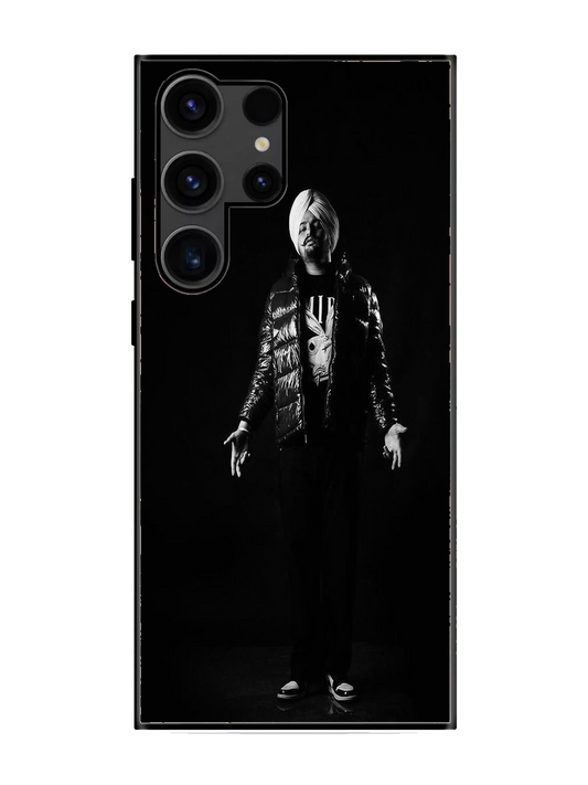 Sidhu Moosewala Print Premium Glass Case for Samsung S23 Ultra (a3)