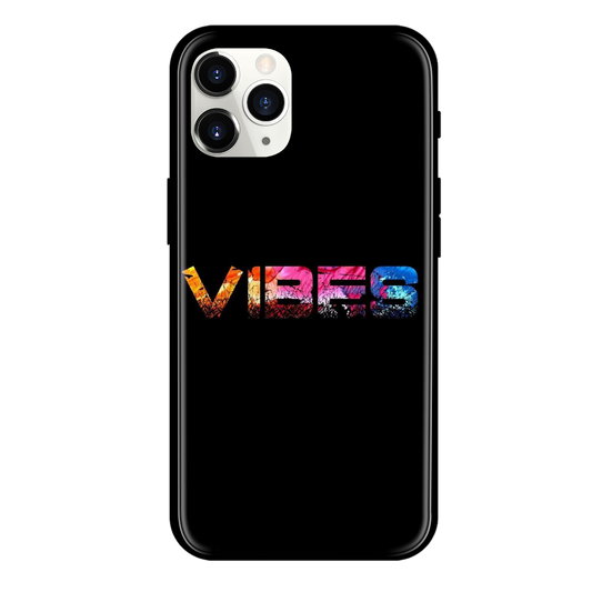 Vibes Print Glass Case