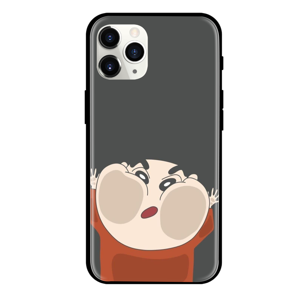 Shinchan Print Glass Case