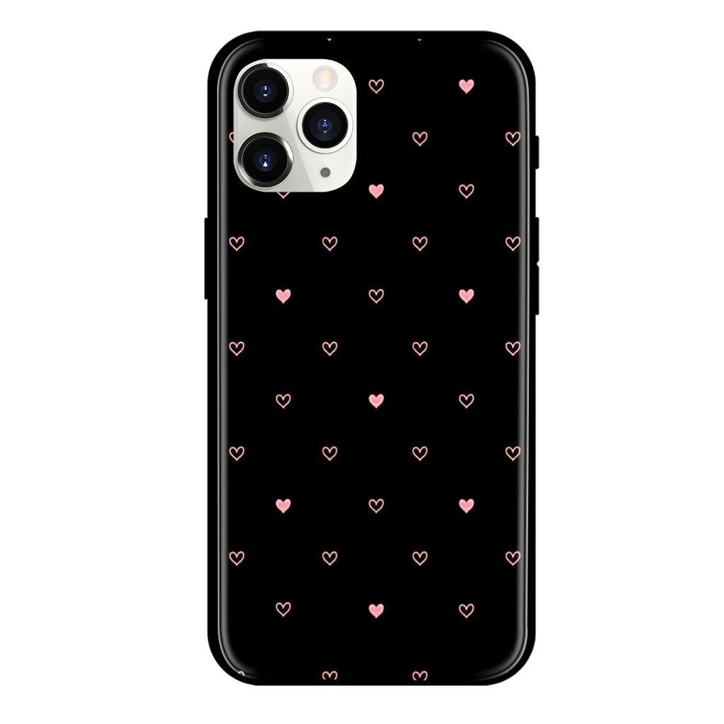 Little Heart  Print Glass Case