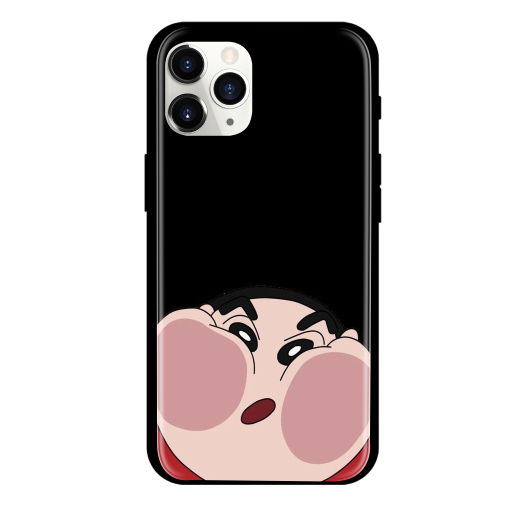 Shinchan Print Glass Case