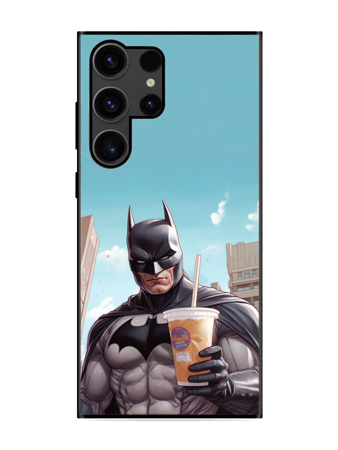 Batman Print Glass Case for Samsung S23 Ultra (a46)