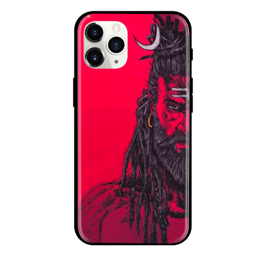Lord Mahadev Print Glass Case