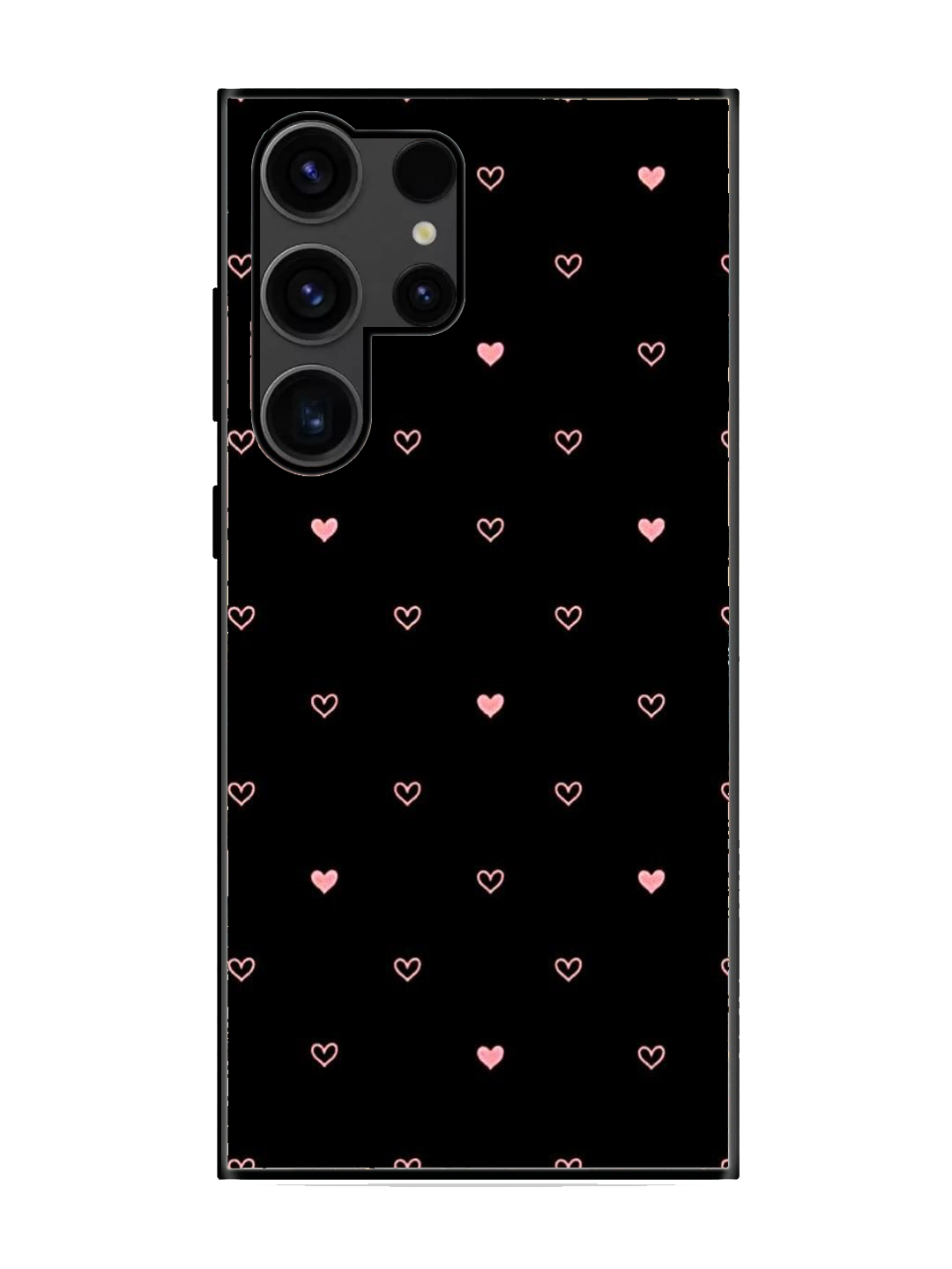 Heart Print Premium Glass Case for Samsung S23 Ultra (a4)