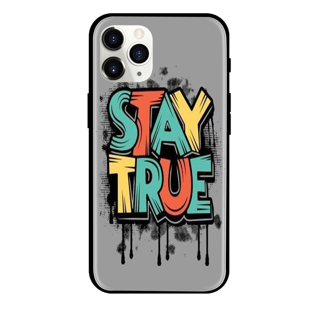 Stay True Print Glass Case