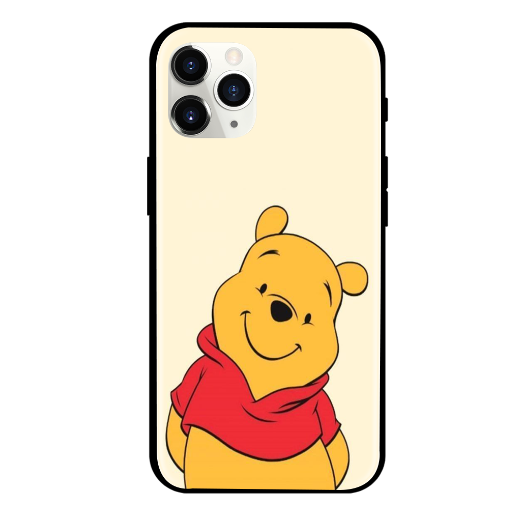 Pooh Print Glass Case