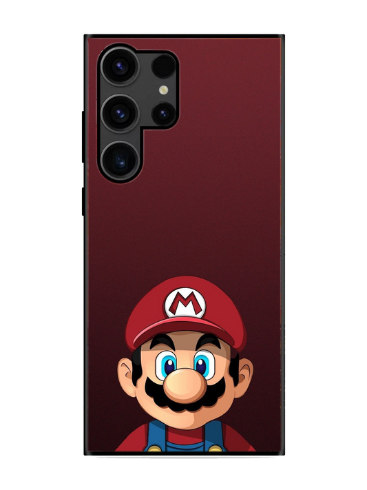 Mario Print Glass Case for Samsung S23 Ultra (a56)