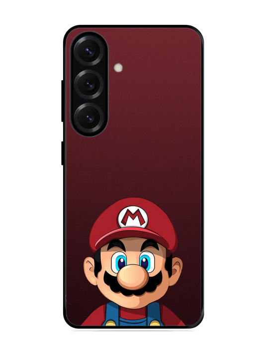 Mario Print Glass Case for Samsung S25 (A56)