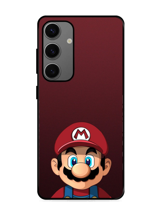 Mario Print Glass Case for Samsung S24 (a56)