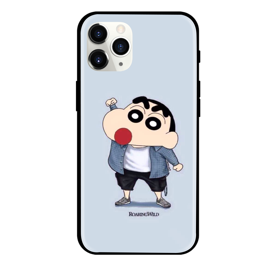 Shinchan Print Glass Case