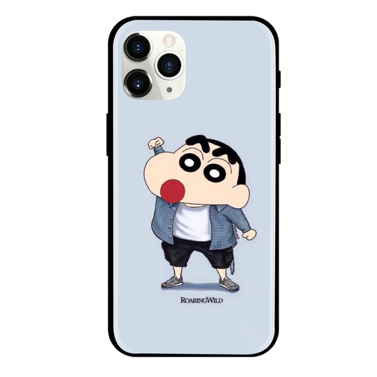 Shinchan Print Glass Case