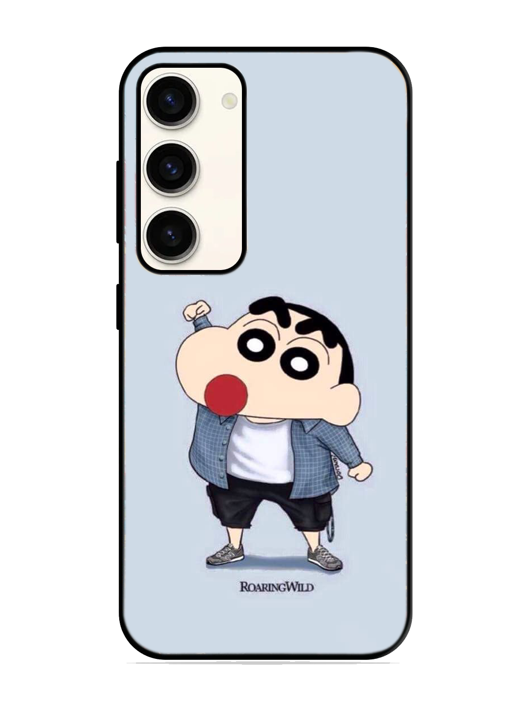 Shinchan Print Glass Case for Samsung S23 (a59)