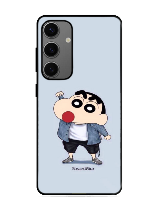 Shinchan Print Glass Case for Samsung S24 (a59)