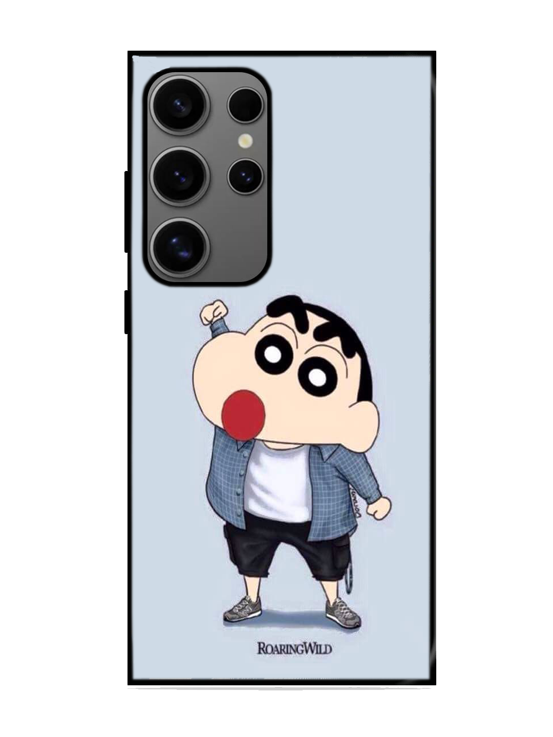 Shin Chan Print Glass Case for Samsung S24 Ultra (A59)