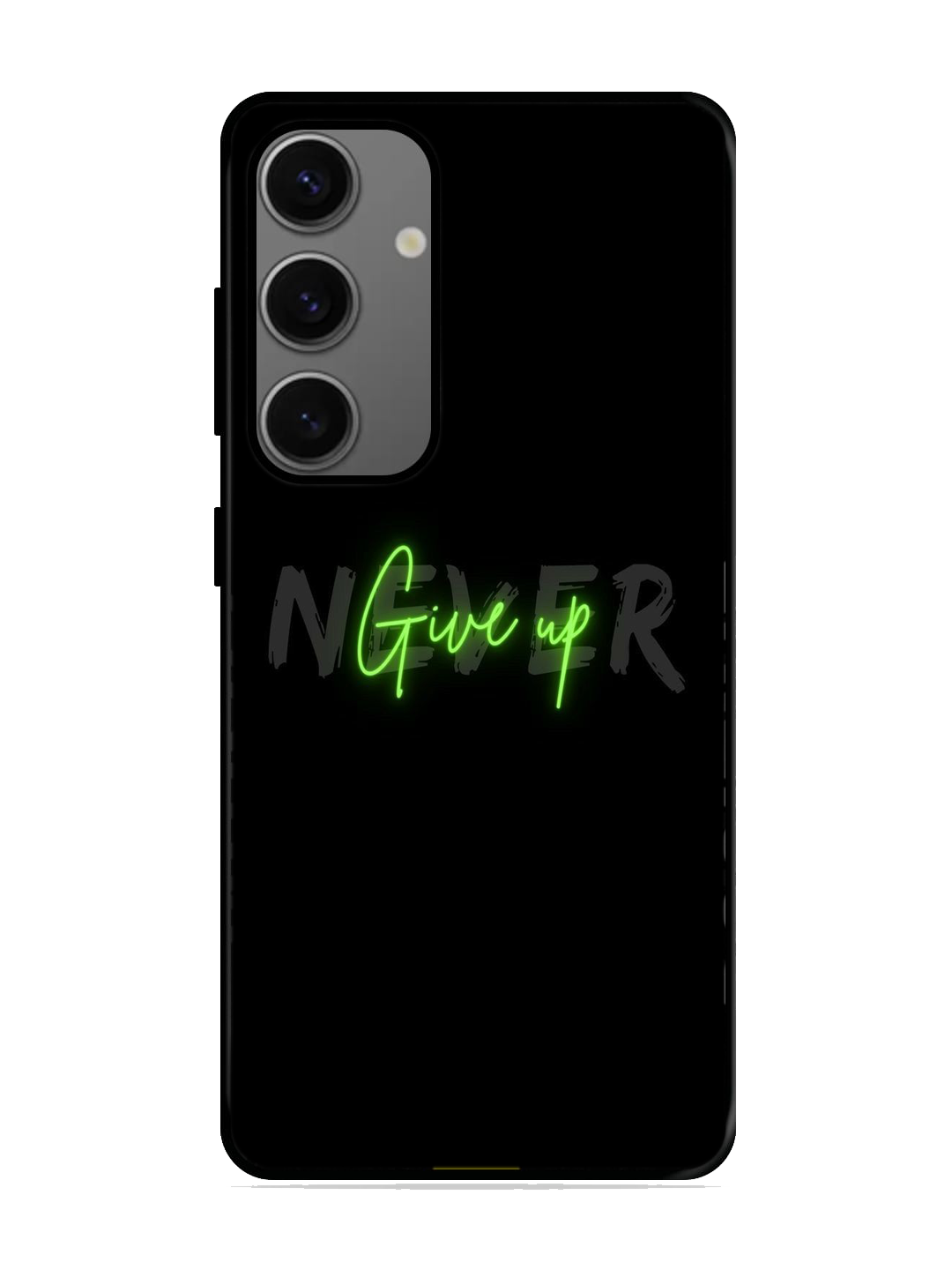 Never Give Up Print Glass Case for Samsung S24 (a65)