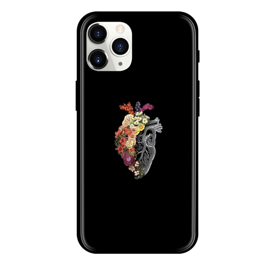 Heart Print Glass Case