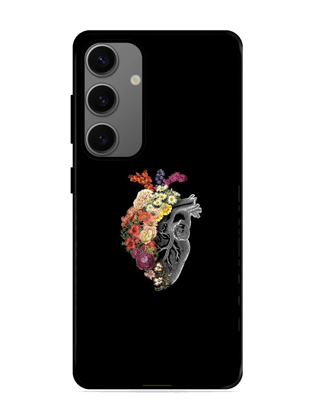 Heart Print Glass Case for Samsung S24 (a66)