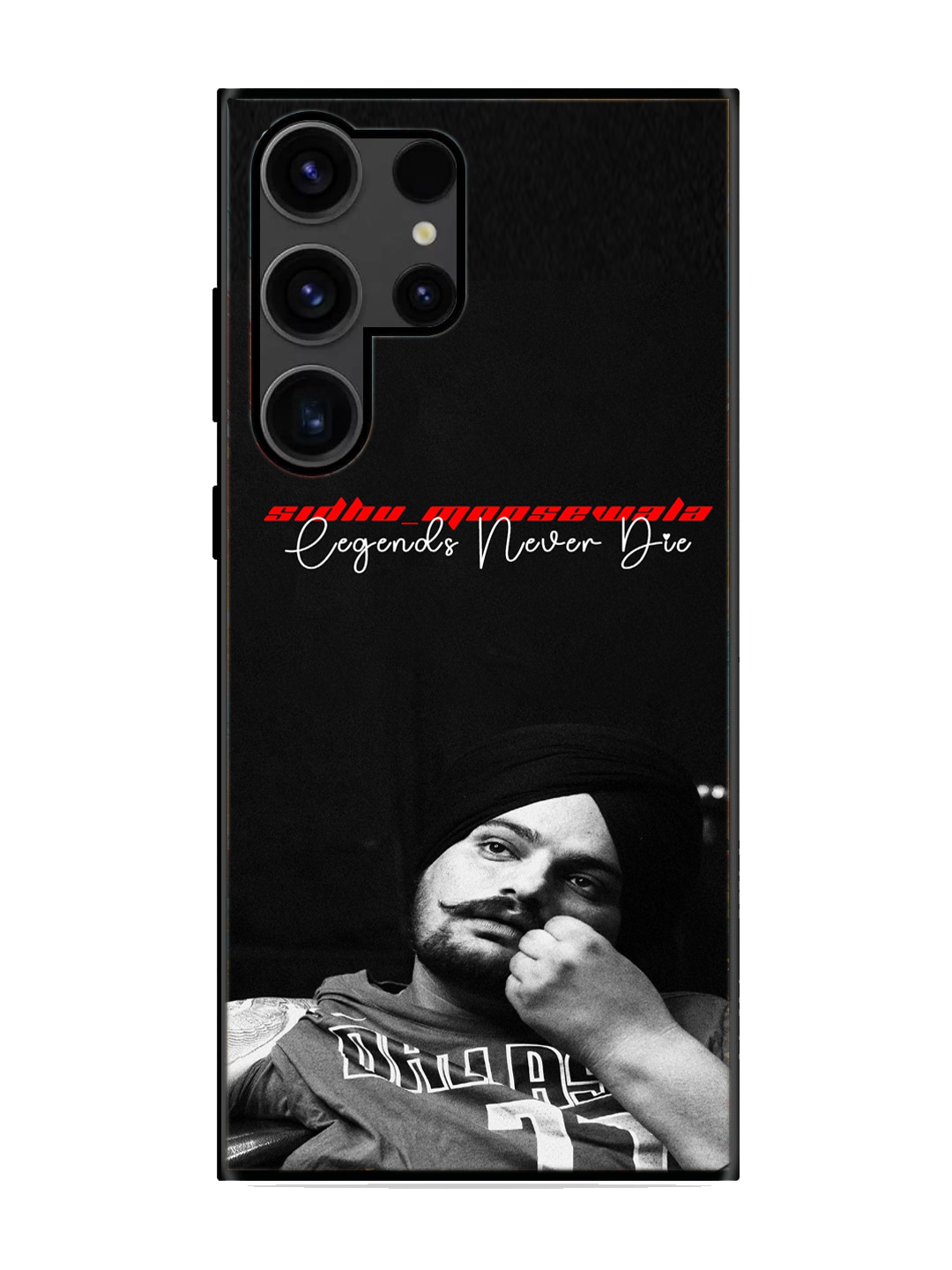 Sidhu Moosewala Print Glass Case for Samsung S23 Ultra (a67)