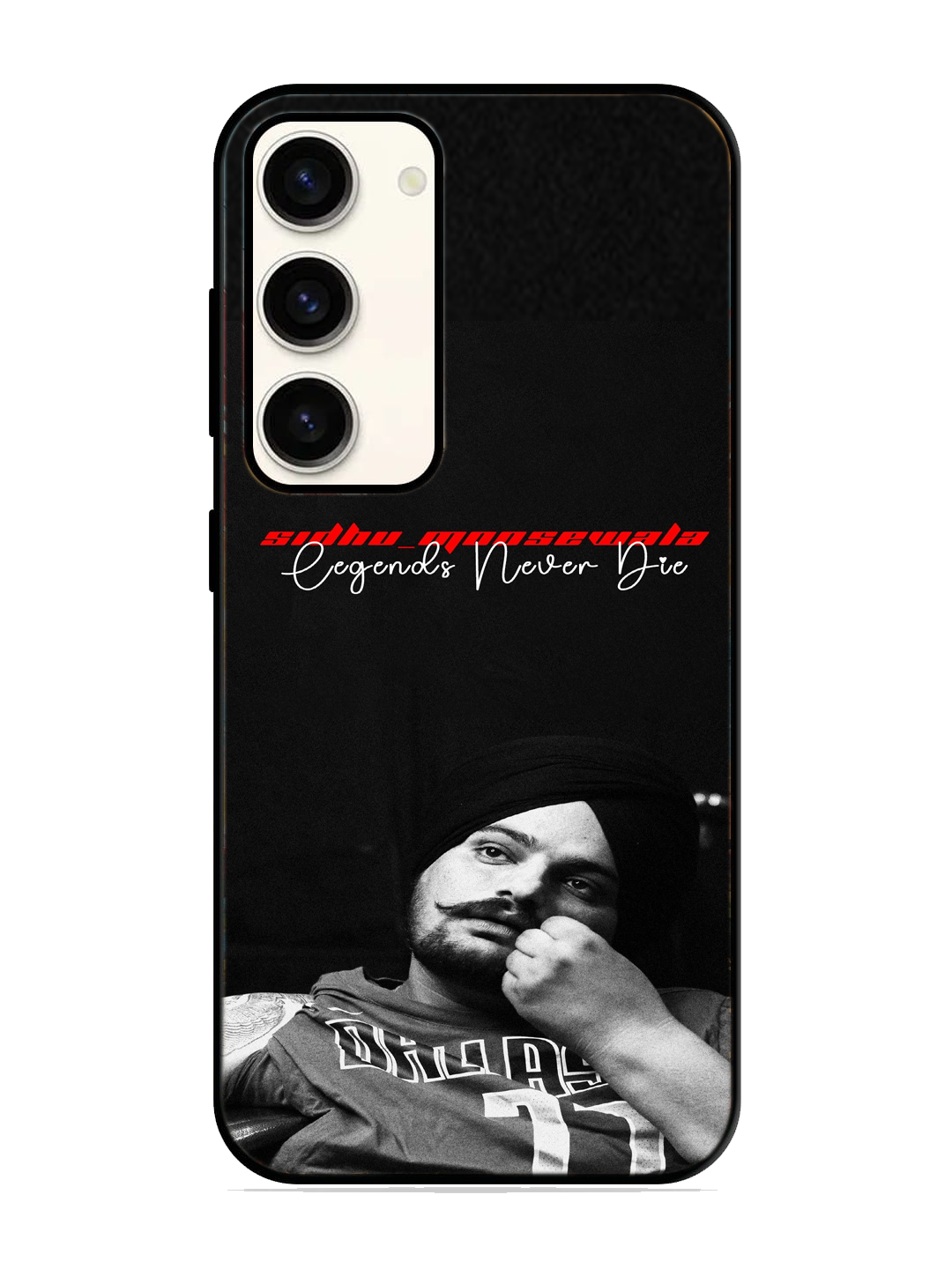Sidhu Moosewala Print Glass Case for Samsung S23 (a67)