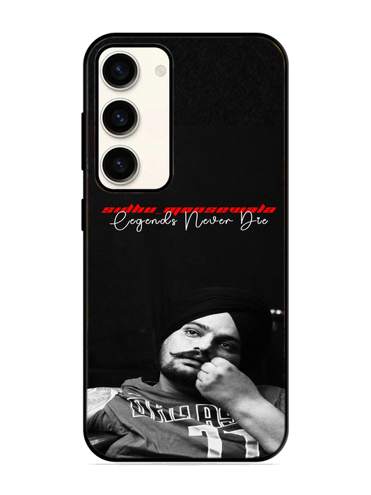 Sidhu Moosewala Print Glass Case for Samsung S23 (a67)