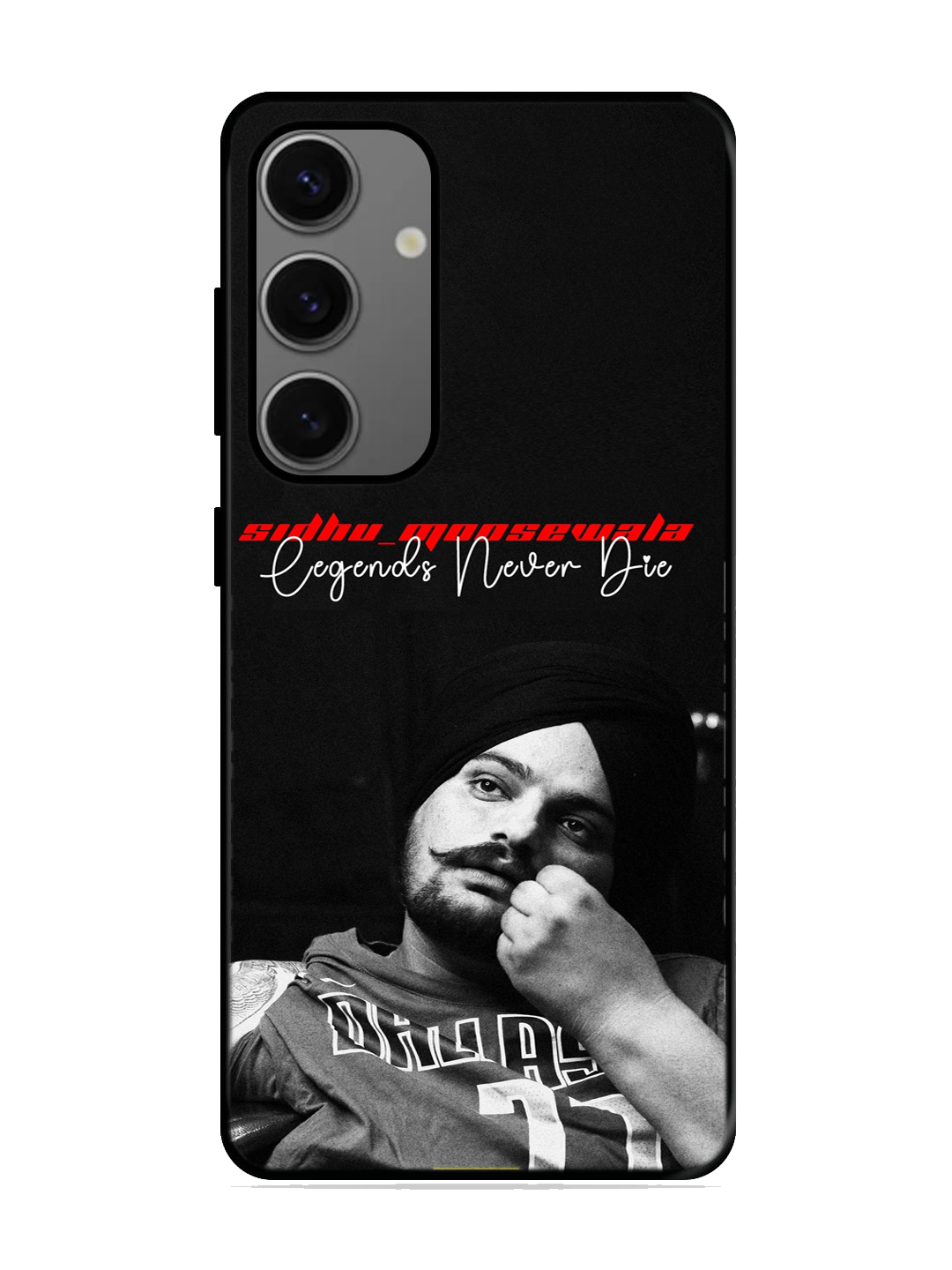 Sidhu Moosewala Print Glass Case for Samsung S24 (a67)