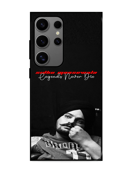 Sidhu Moosewala Print Glass Case for Samsung S24 Ultra (A67)