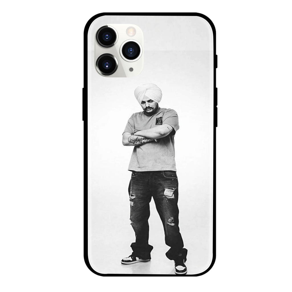 Sidhu Moose Wala Print Glass Case