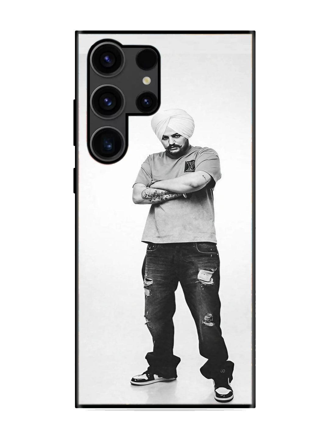 Sidhu Moosewala Print Glass Case for Samsung S23 Ultra (a69)