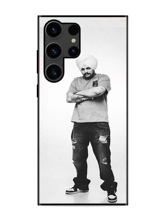 Sidhu Moosewala Print Glass Case for Samsung S23 Ultra (a69)