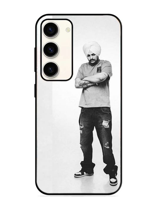 Sidhu Moosewala Print Glass Case for Samsung S23 (a69)