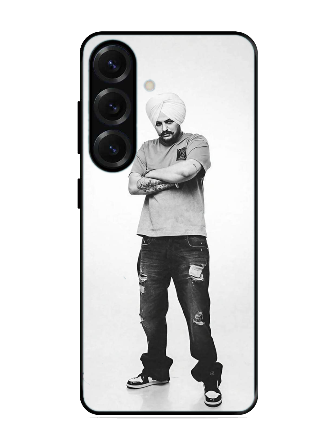 Sidhu Moosewala Print Glass Case for Samsung S25 (A69)