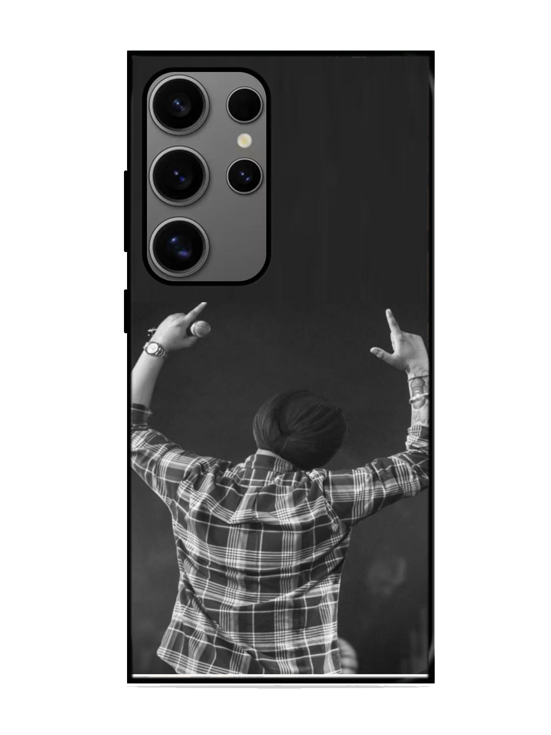 Sidhu Moosewala Print Glass Case for Samsung S24 Ultra (A70)