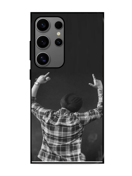 Sidhu Moosewala Print Glass Case for Samsung S24 Ultra (A70)