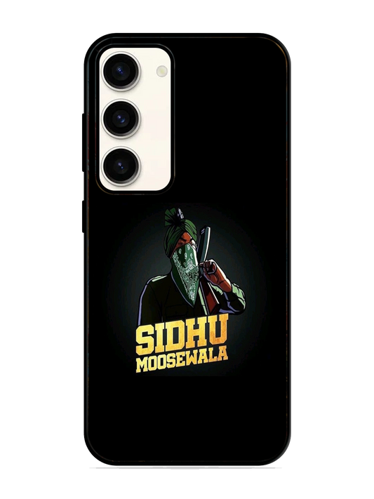 Sidhu Moosewala Print Glass Case for Samsung S23 (a76)
