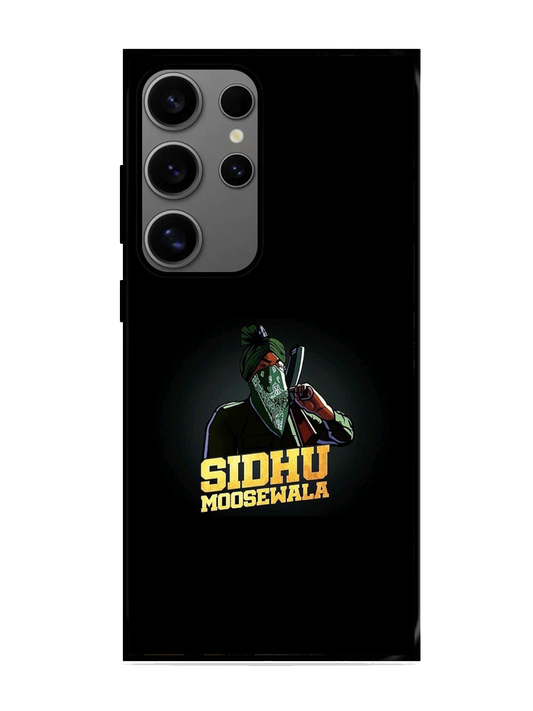 Sidhu Moosewala Print Glass Case for Samsung S24 Ultra (A76)