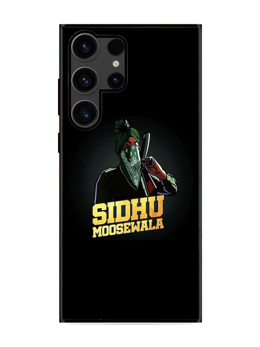 Sidhu Moosewala Print Glass Case for Samsung S23 Ultra (a76)