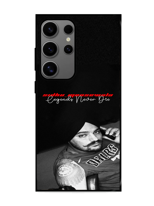 Sidhu Moosewala Print Glass Case for Samsung S24 Ultra (A78)