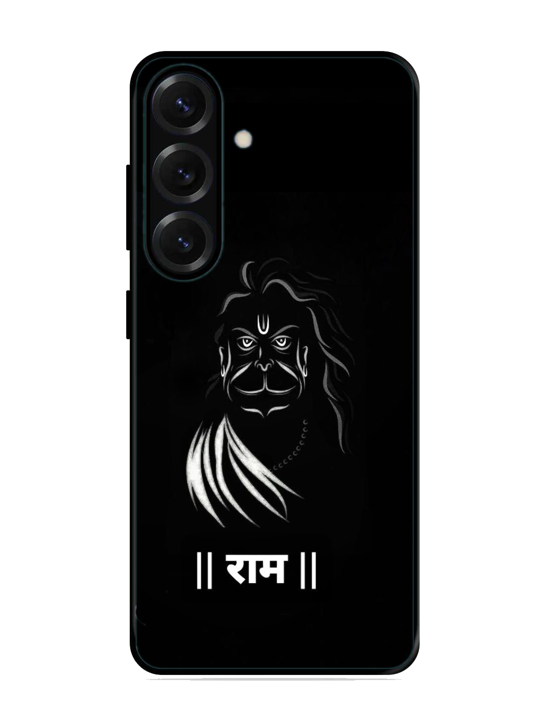 Lord Hanuman Print Glass Case for Samsung S25 (A85)