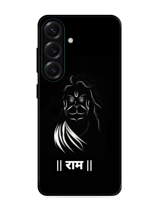 Lord Hanuman Print Glass Case for Samsung S25 (A85)