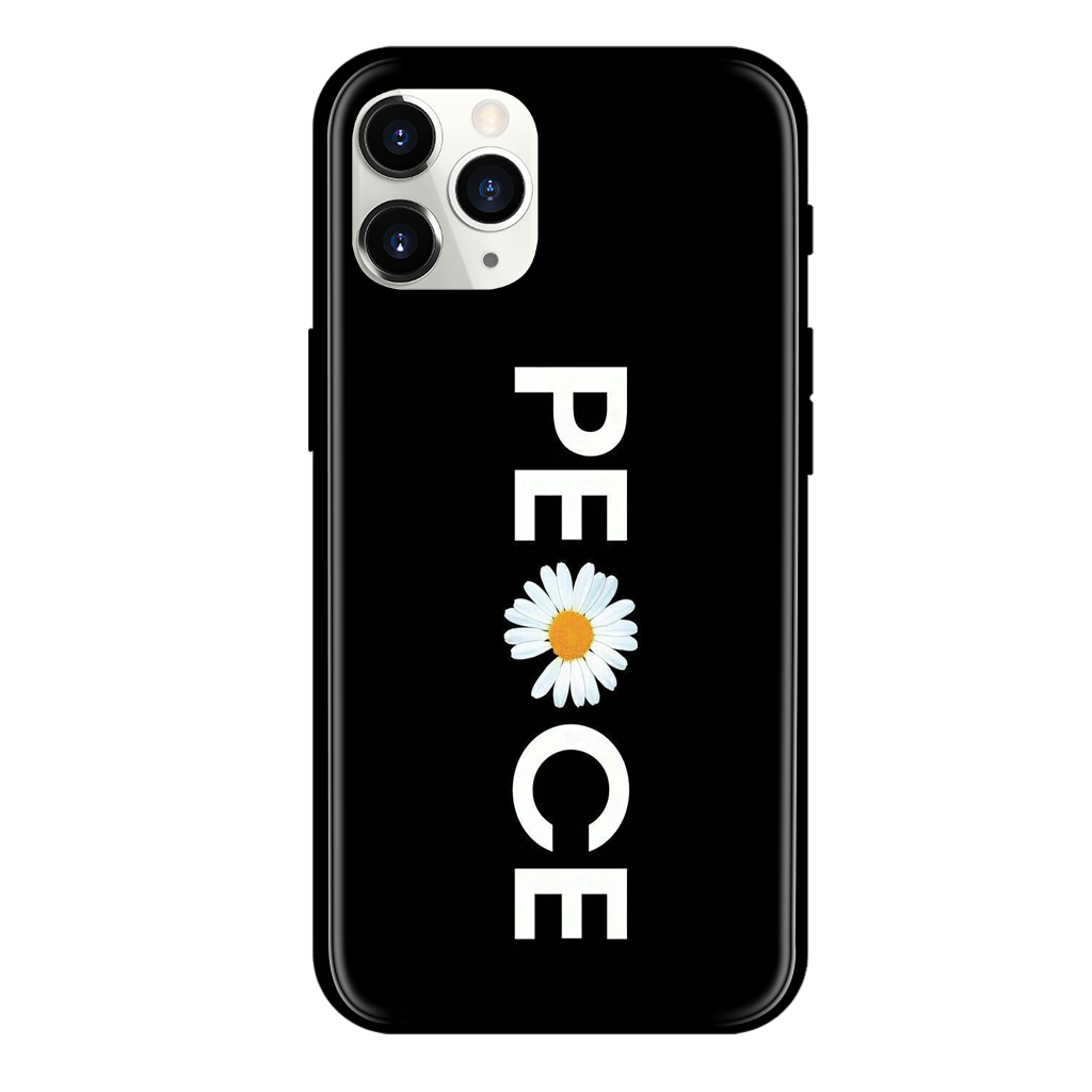 Peace Print Glass Case
