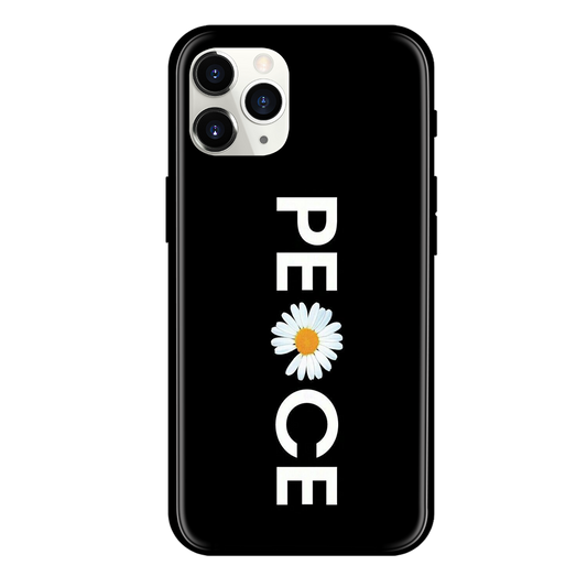 Peace Print Glass Case
