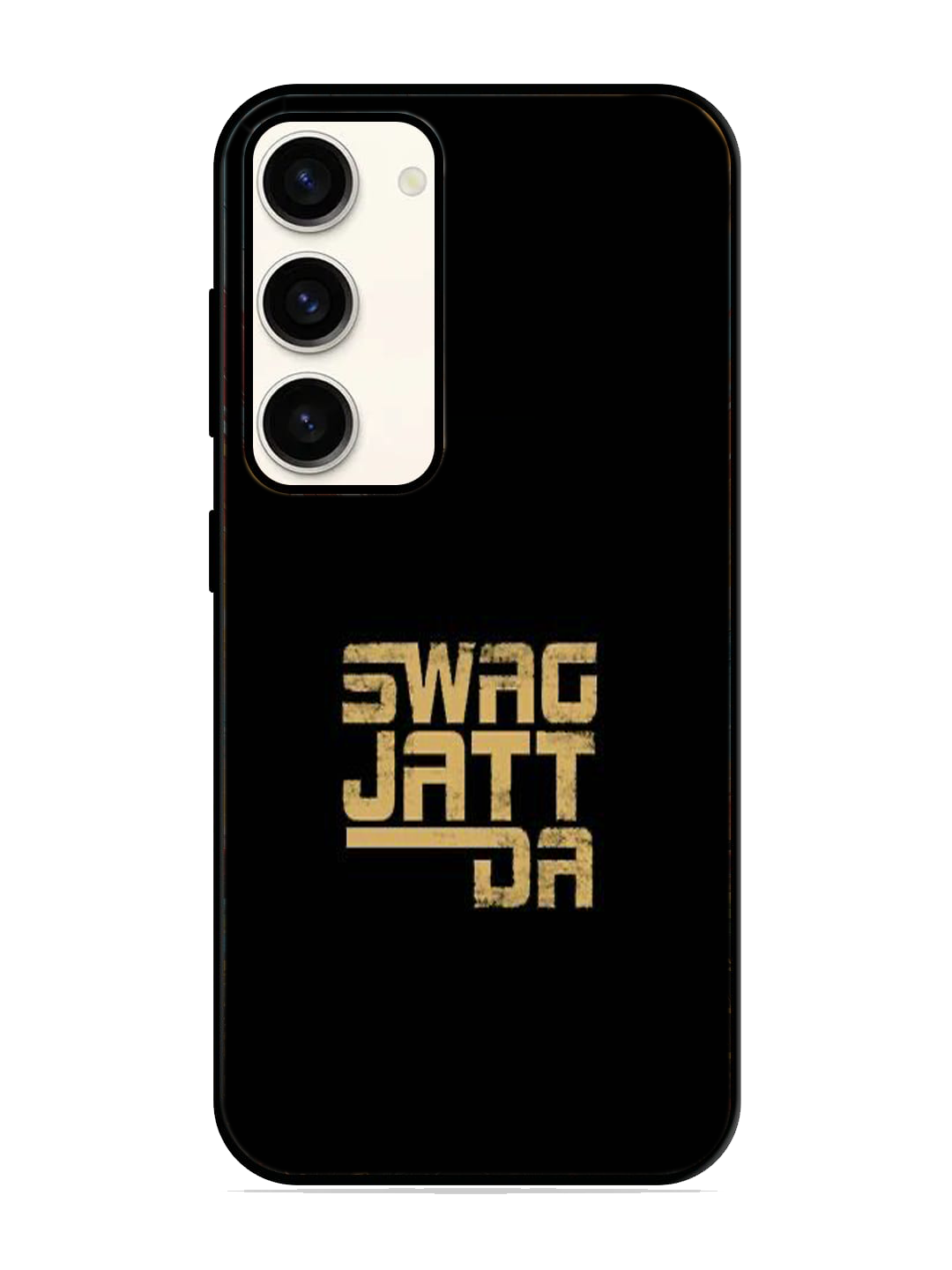 Swag Jatt Da Print Glass Case for Samsung S23 (a91)