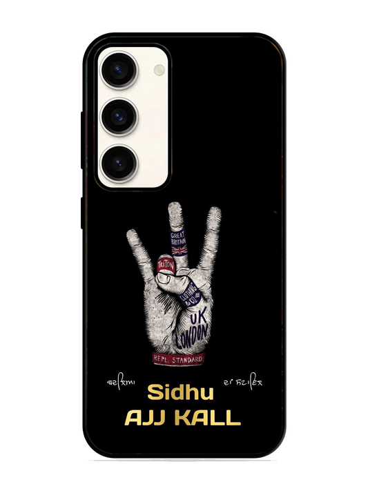 Sidhu Moosewala Print Glass Case for Samsung S23 (a97)