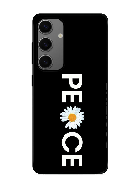 Peace Print Glass Case for Samsung S24 (a9)