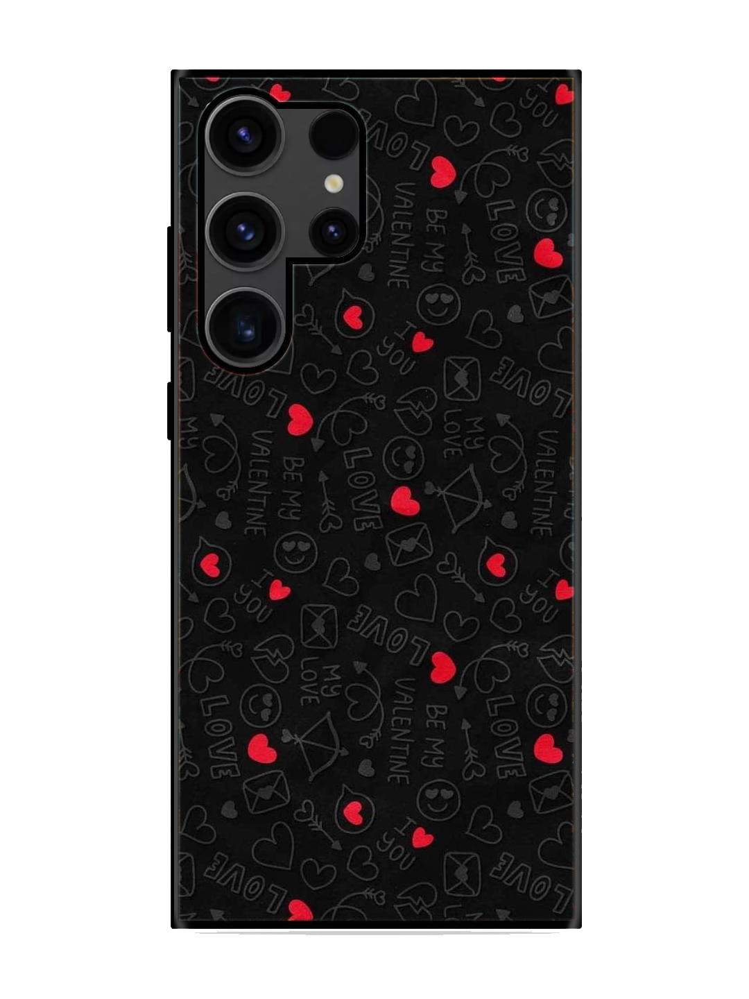 Love Print Glass Case for Samsung S23 Ultra (a100)