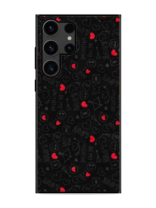 Love Print Glass Case for Samsung S23 Ultra (a100)