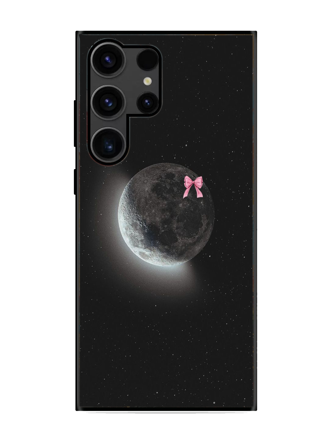 Moon Print Glass Case for Samsung S23 Ultra (a101)