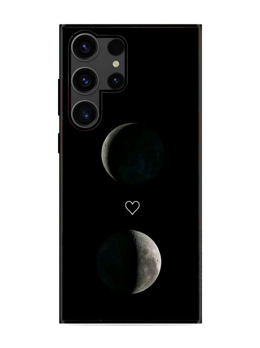 Moon Print Glass Case for Samsung S23 Ultra (a105)