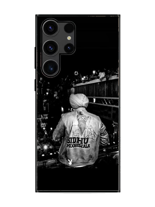 Sidhu Moosewala Print Premium Glass Case for Samsung S23 Ultra (a10)
