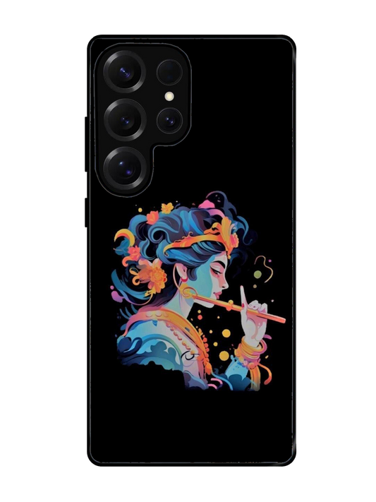 Lord Krishna Glass Case for Samsung S25 Ultra (A112)